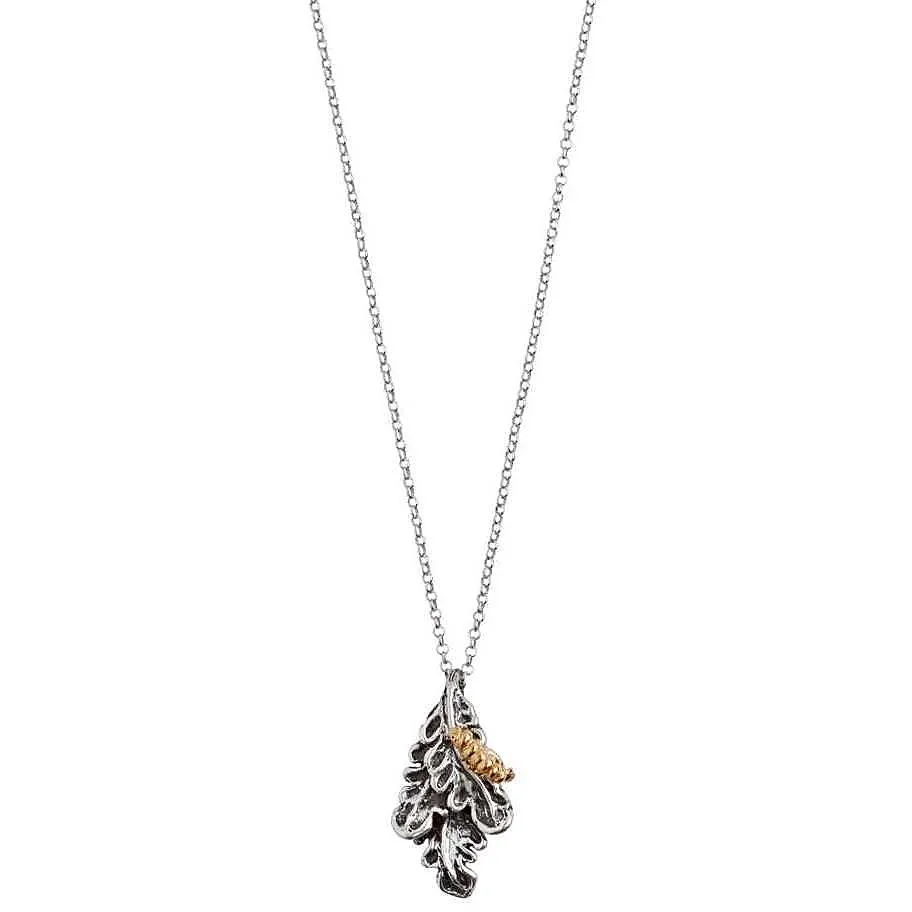 collana Argento 925 con Pendente donna Bottega Boccadamo Verde Carezza