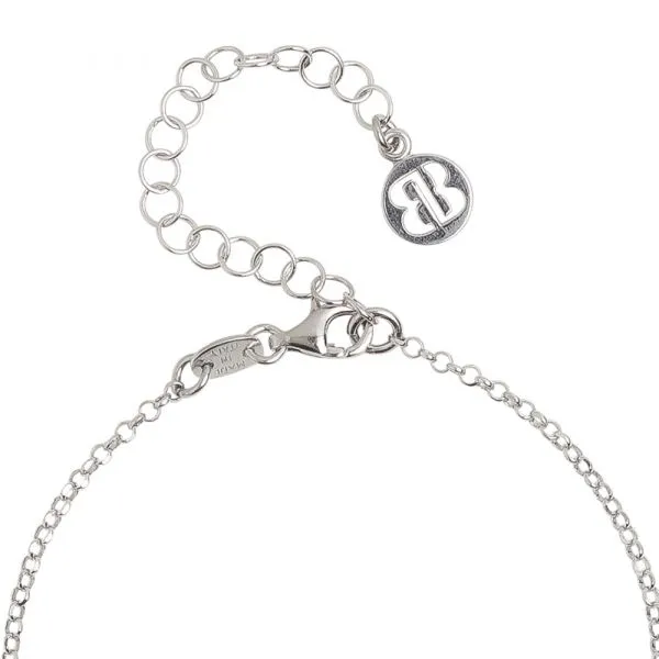 Collana con pendente centrale eclissi di luna e cristallo color quarzo rosa    