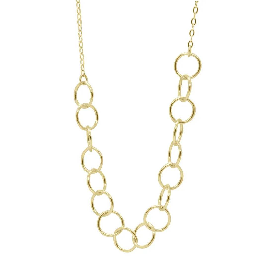 COLLANA IN ORO GIALLO CON CERCHIETTI