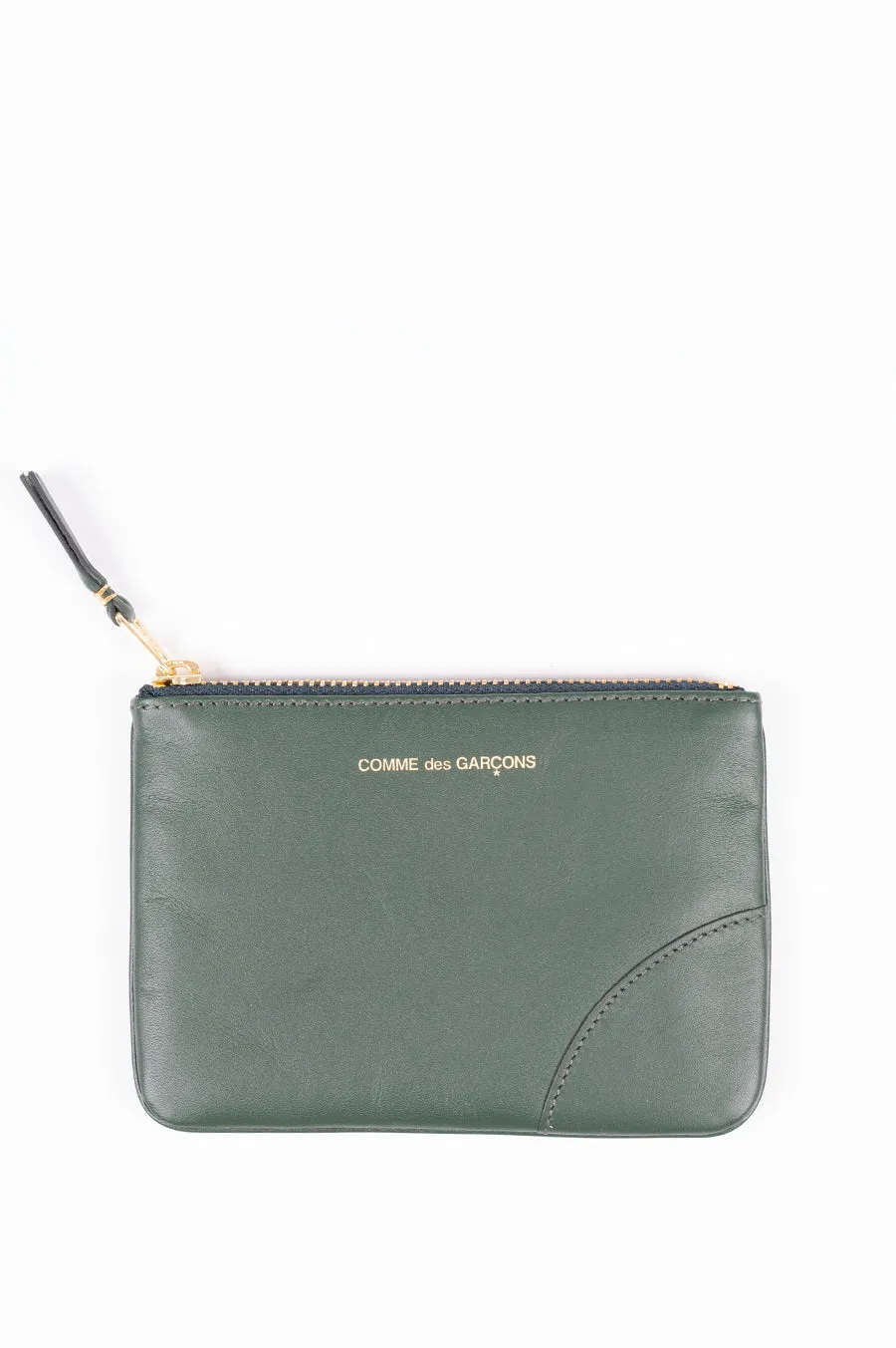 COMME DES GARCONS CLASSIC LEATHER LINE WALLET SA8100 BOTTLE GREEN