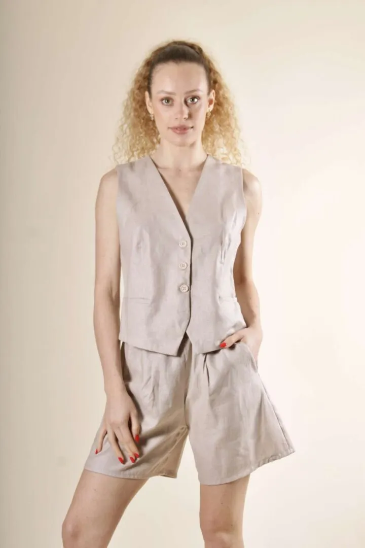 Completo Lino Martina – Beige