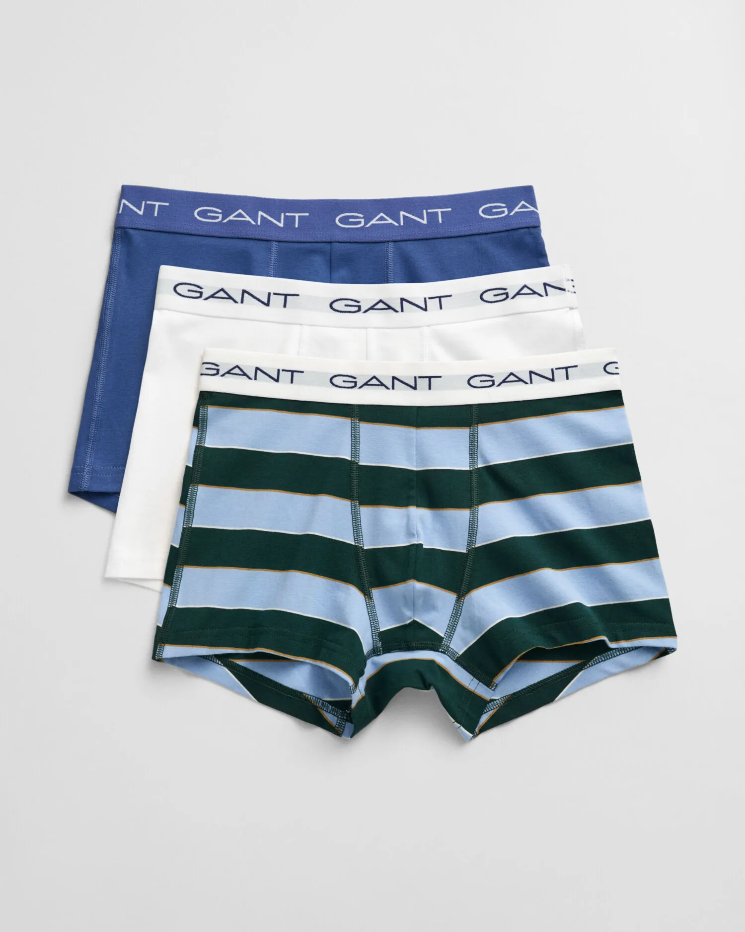 Confezione da 3 paia di boxer aderenti multirighe    