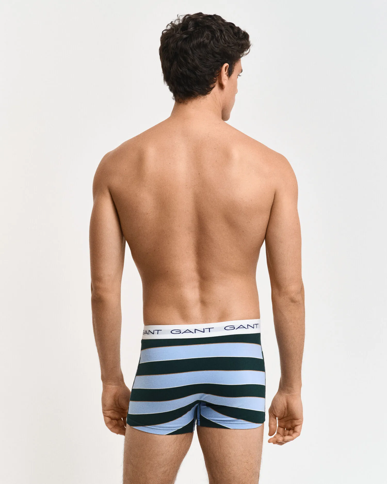 Confezione da 3 paia di boxer aderenti multirighe    