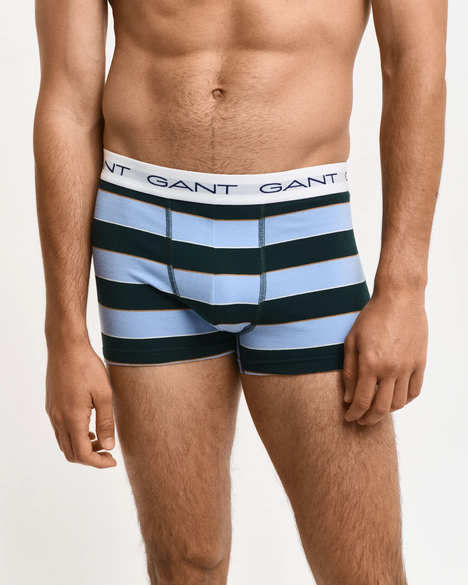 Confezione da 3 paia di boxer aderenti multirighe    