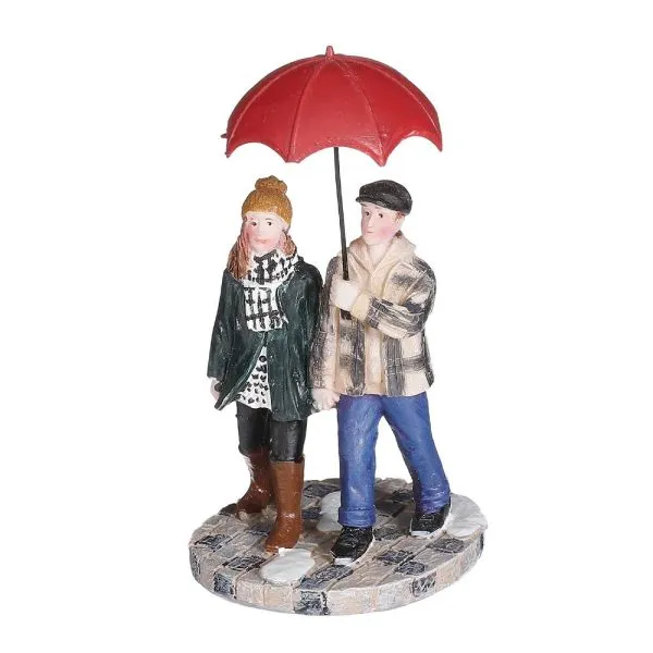 Coppia con Ombrello Walking in the Rain H 9 cm Personaggio LuVille – 1113106