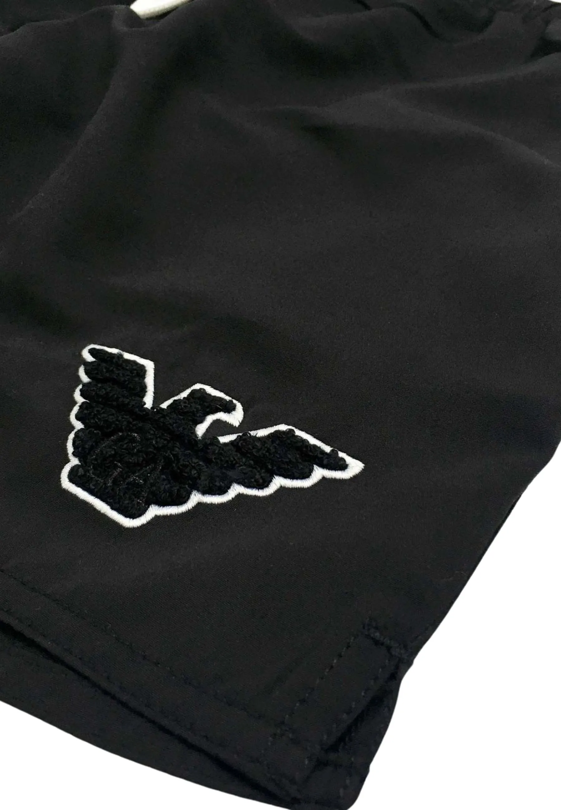 Costume boxer con coulisse e patch aquila in spugna