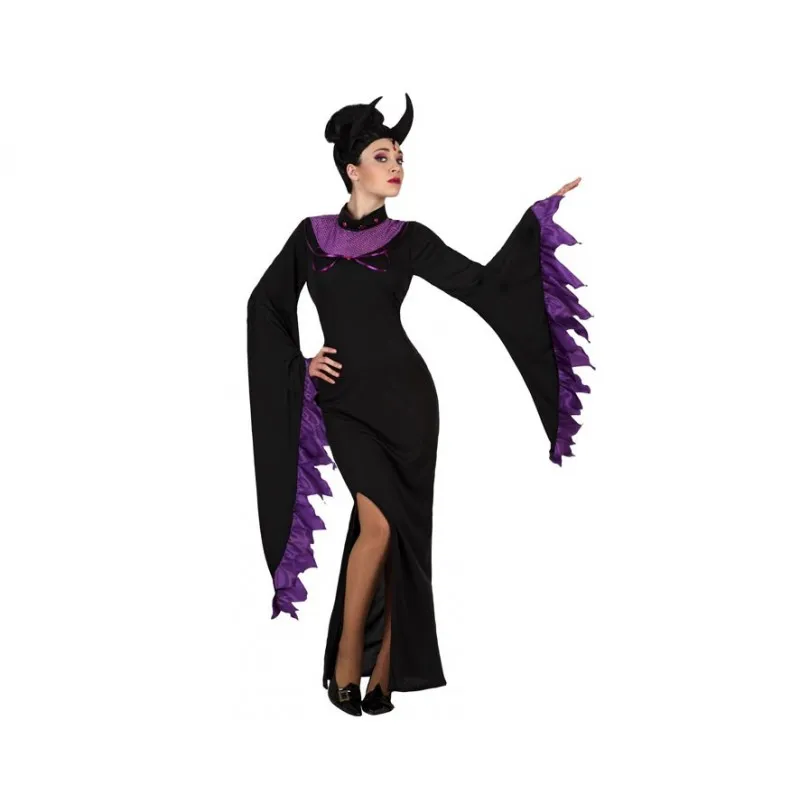 Costume Strega Mortisia donna M/L regina delle tenebre Halloween