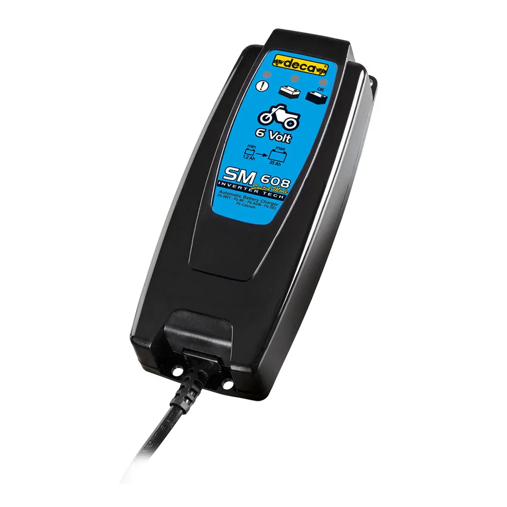 Deca SM 608 - Caricabatterie mantenitore automatico inverter 6V (carica media 0,8 A)