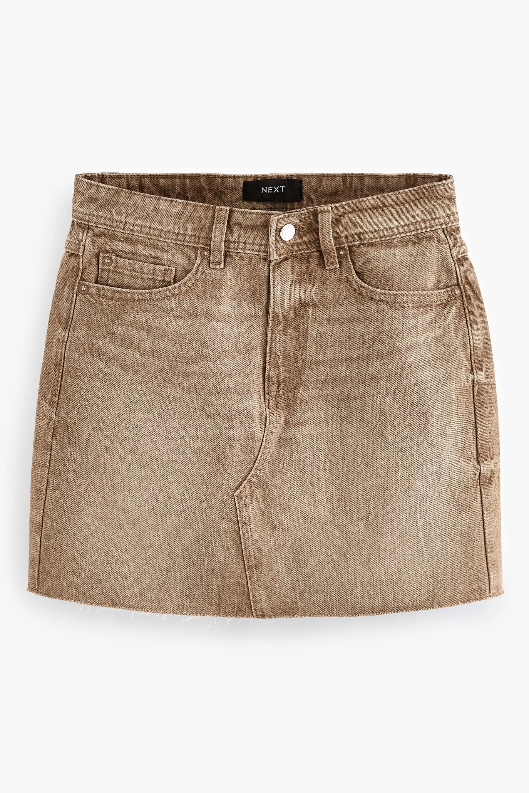 Denim - Minigonna con fondo grezzo