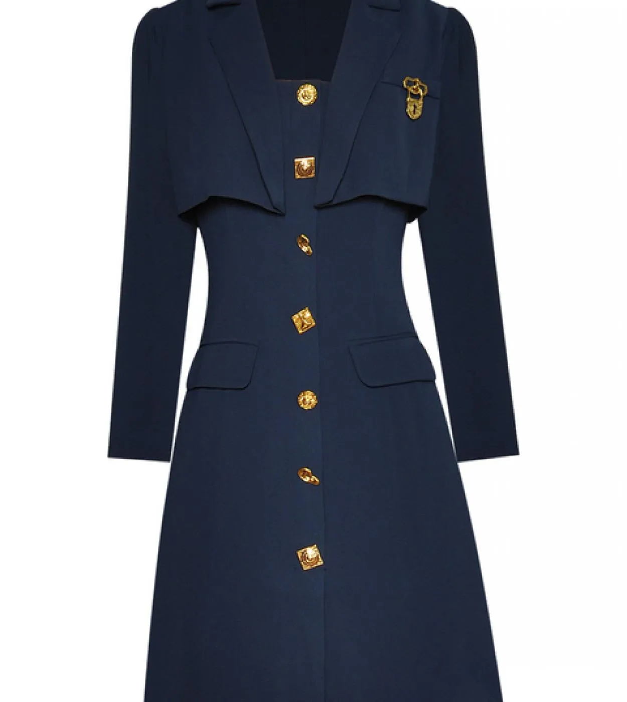 Designers Runway Fashion Spring New High Quality Womens Workplace Casual Vintage Elegant Chic Abiti Button Mini Dress