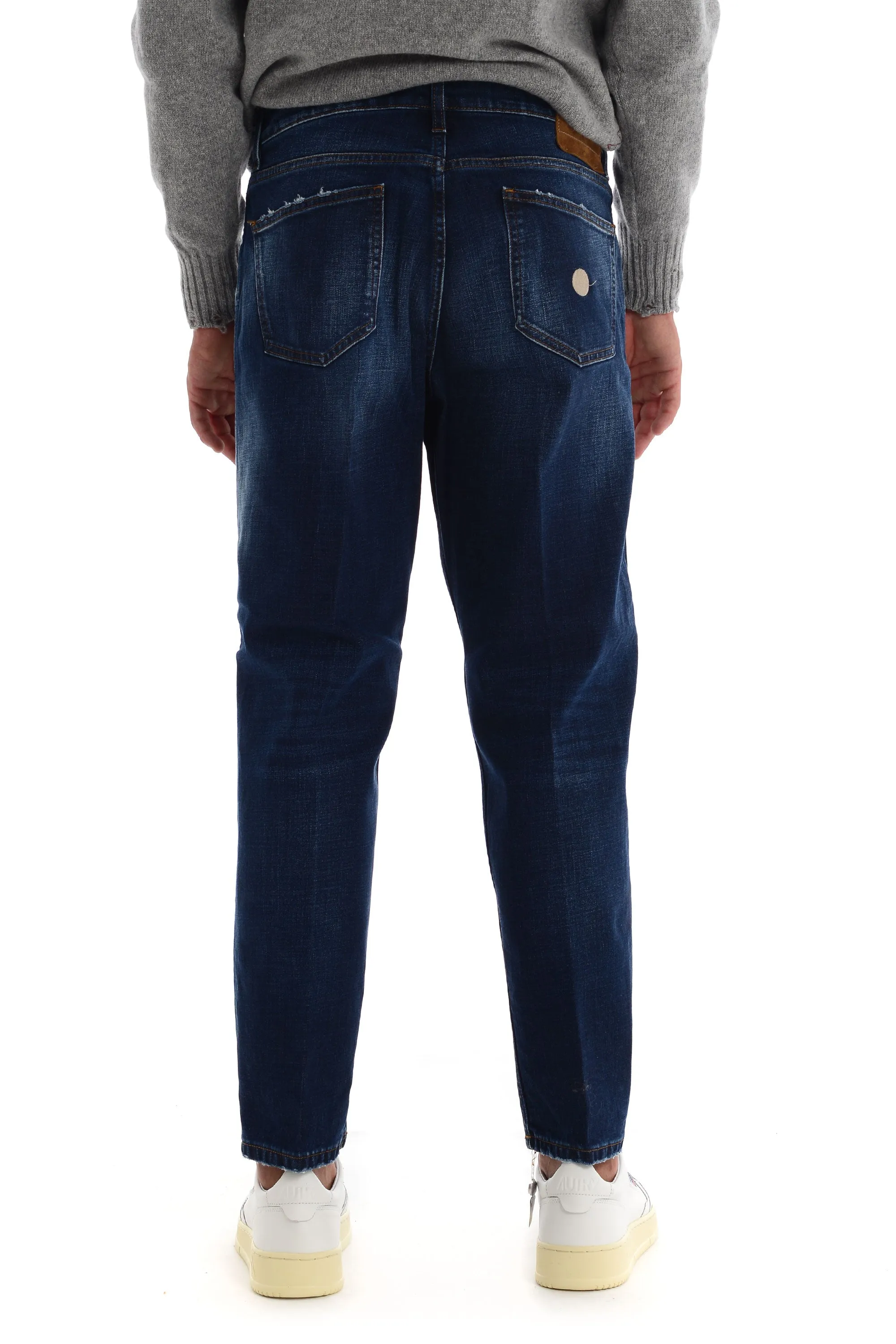 Don The Fuller Jeans Blu Uomo Sbaffature