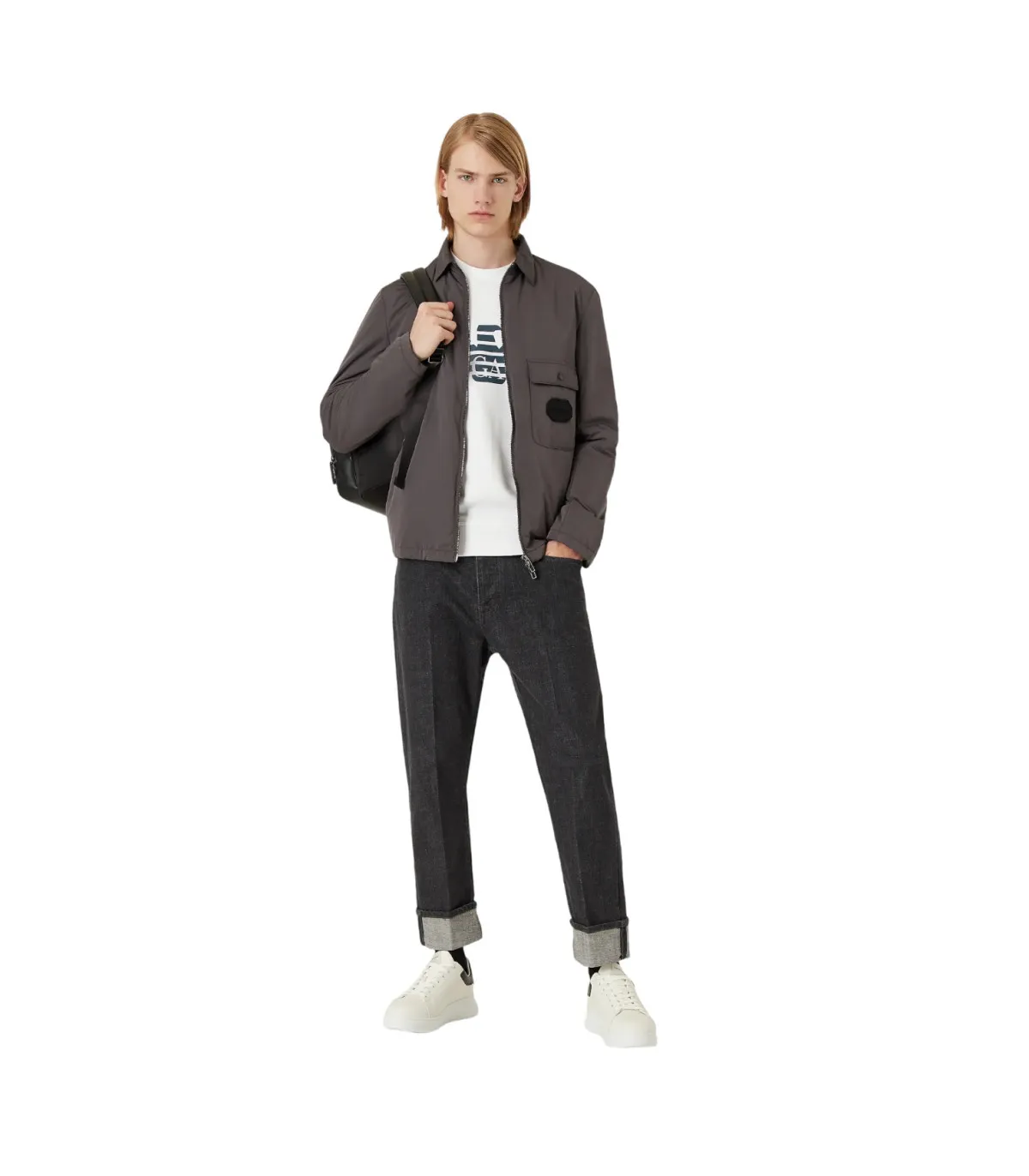 Emporio Armani Uomo Felpa A Girocollo  Aquila
