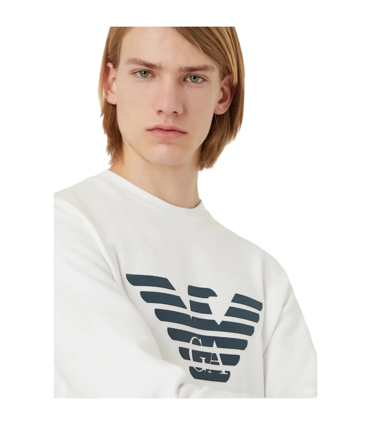 Emporio Armani Uomo Felpa A Girocollo  Aquila