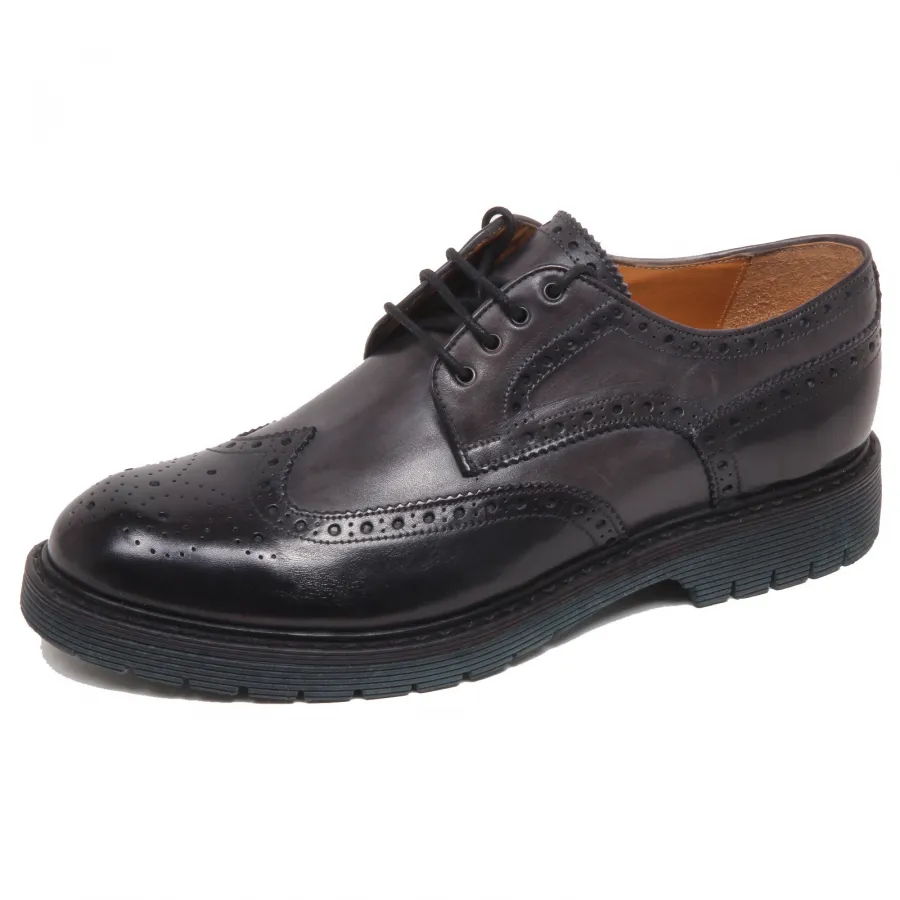 F5228 scarpa uomo dark grey ALTIERI MILANO delave' effect scarpe shoe man
