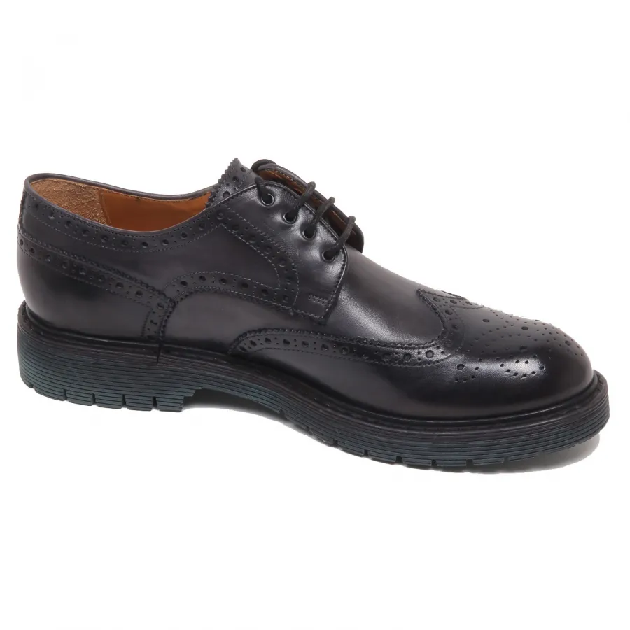 F5228 scarpa uomo dark grey ALTIERI MILANO delave' effect scarpe shoe man