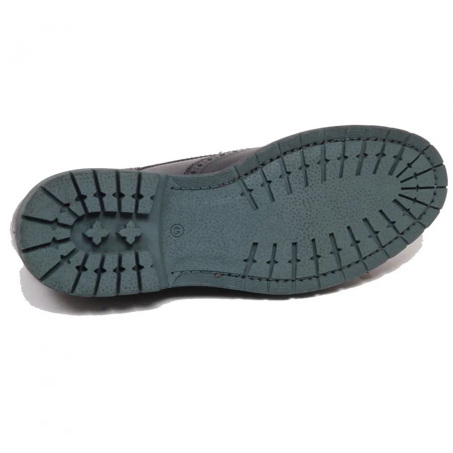 F5228 scarpa uomo dark grey ALTIERI MILANO delave' effect scarpe shoe man