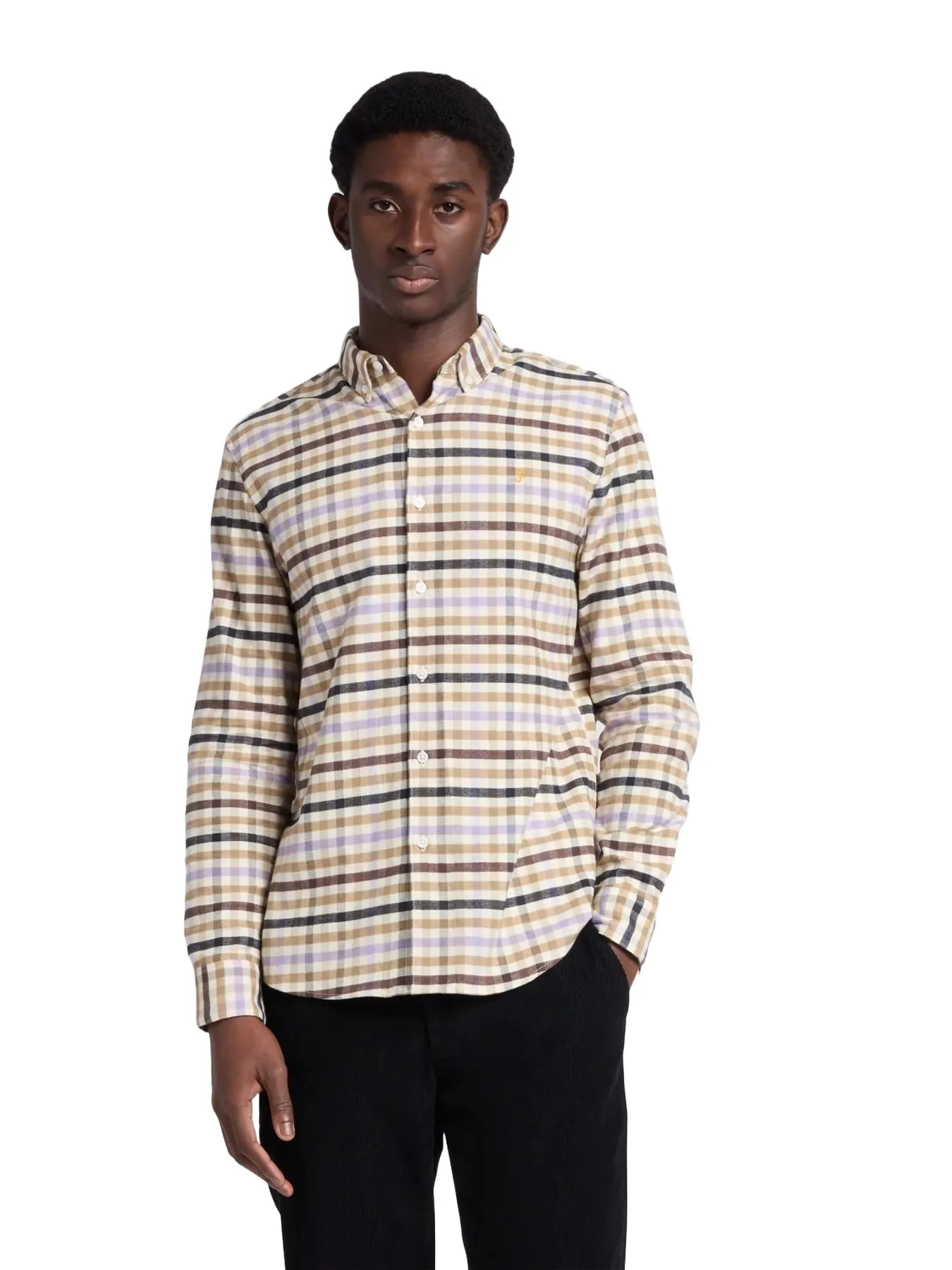 Farah camicia uomo CHAMBERS LS CHECK F4WFD059-253