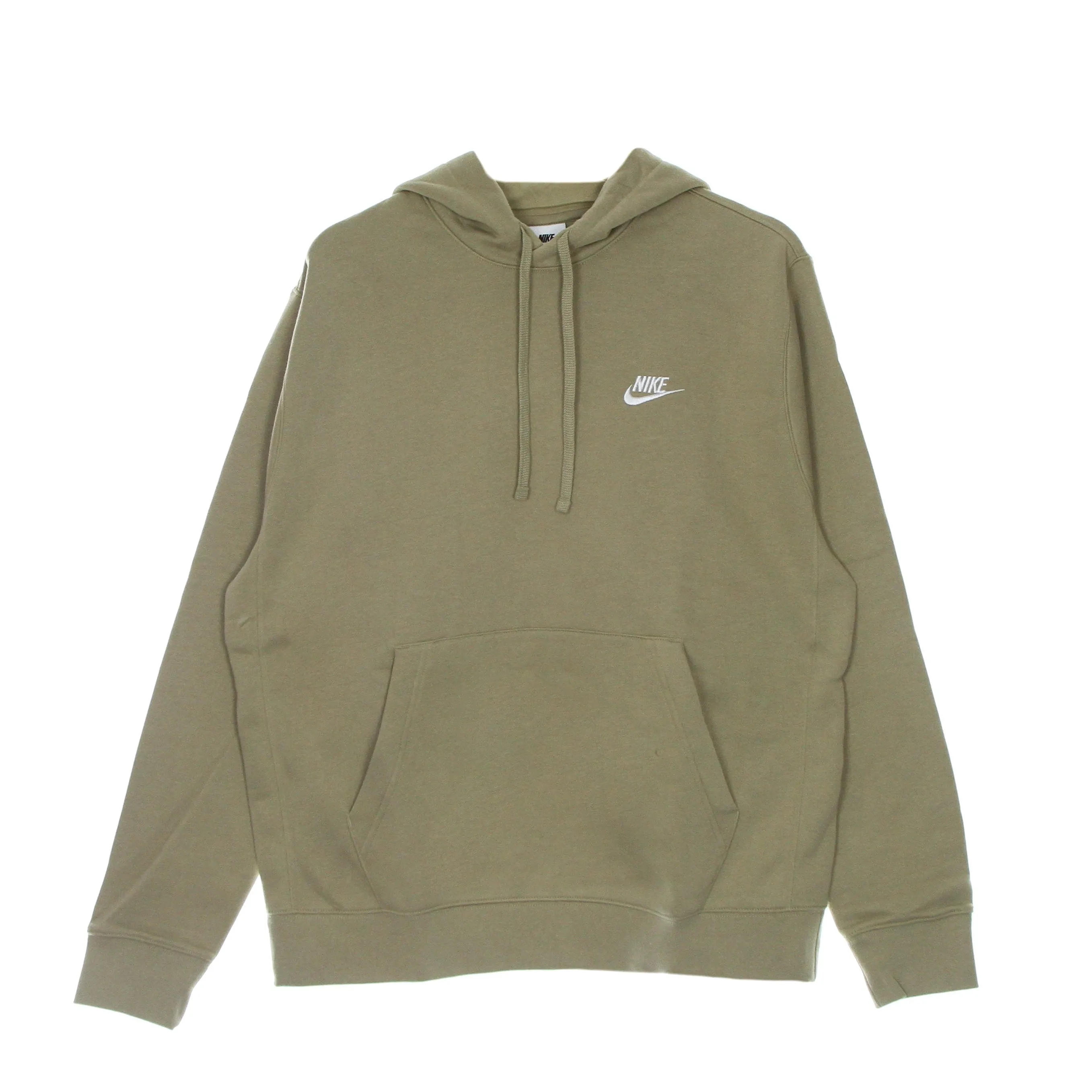 Felpa Cappuccio Uomo Sportswear Club Fleece Hoodie Limestone/limestone/white