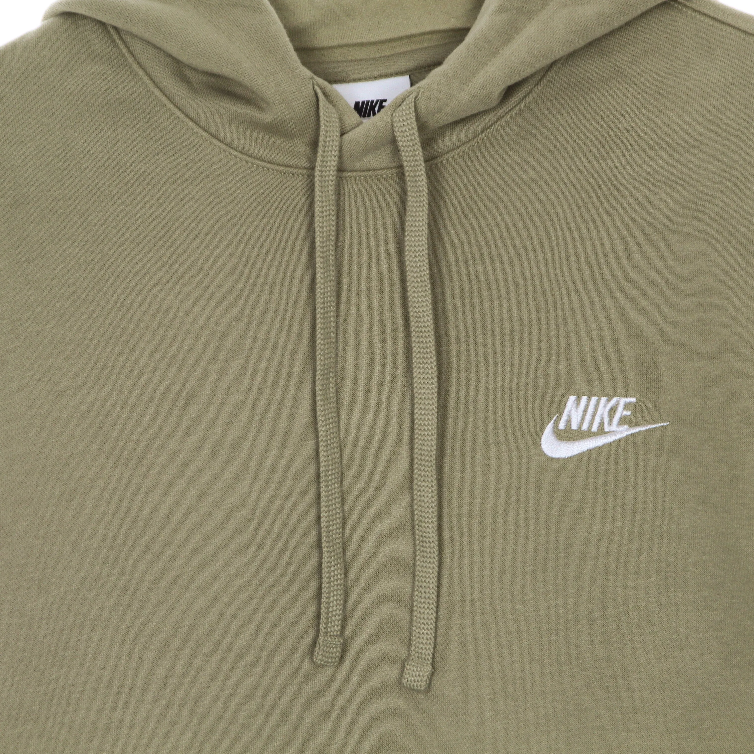 Felpa Cappuccio Uomo Sportswear Club Fleece Hoodie Limestone/limestone/white