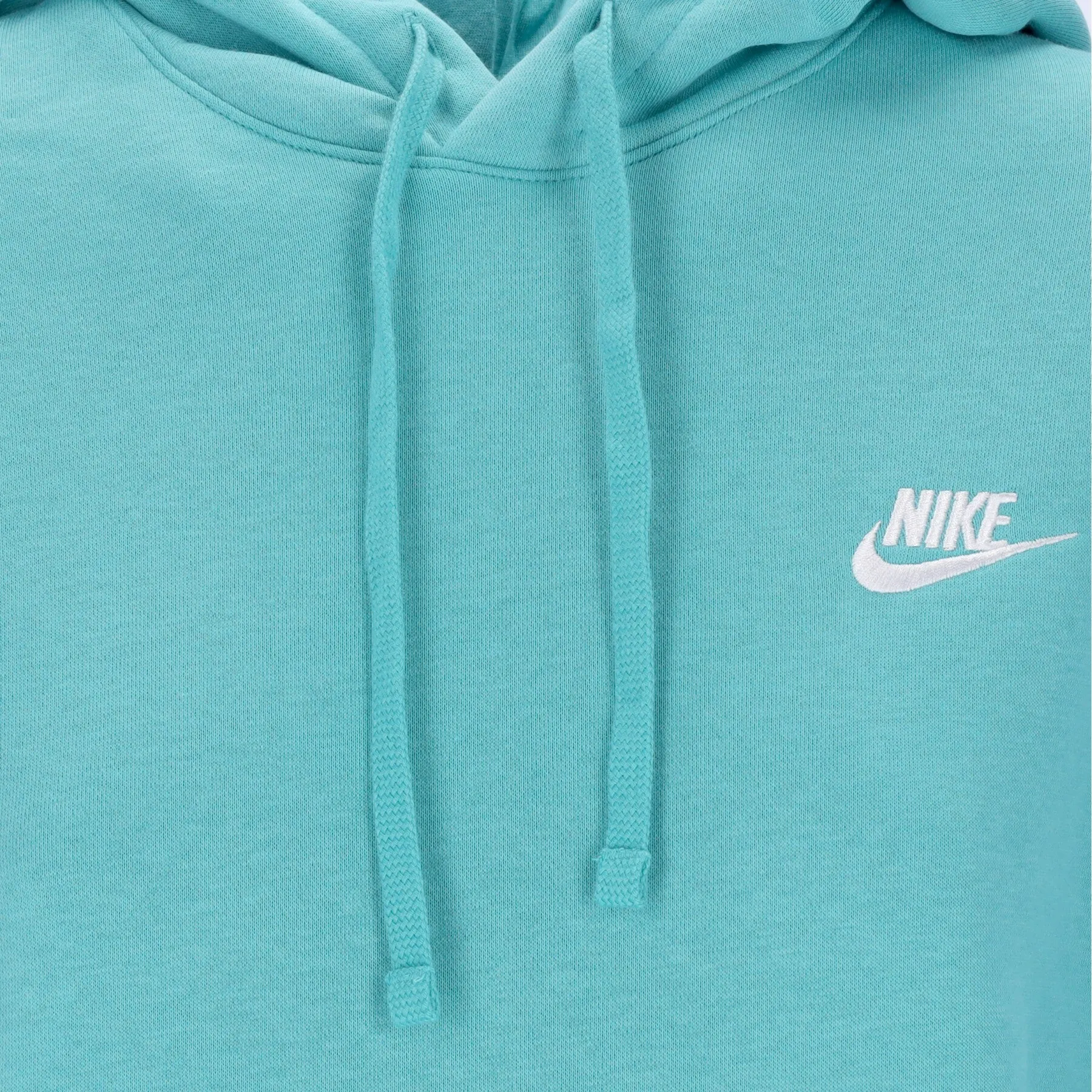 Felpa Cappuccio Uomo Sportswear Club Fleece Hoodie Washed Teal/washed Teal/white
