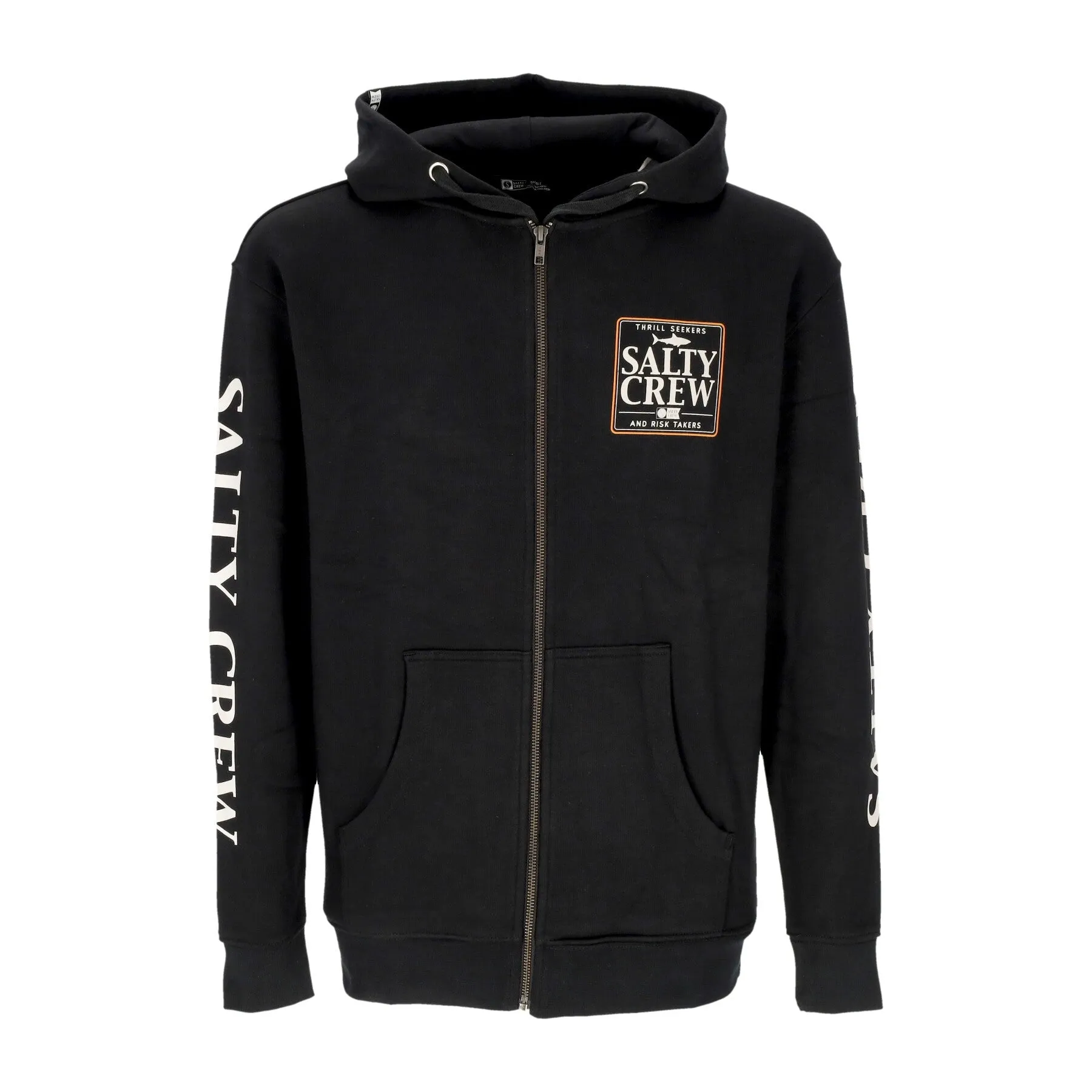 Felpa Cappuccio Zip Uomo Coaster Zip Fleece Black