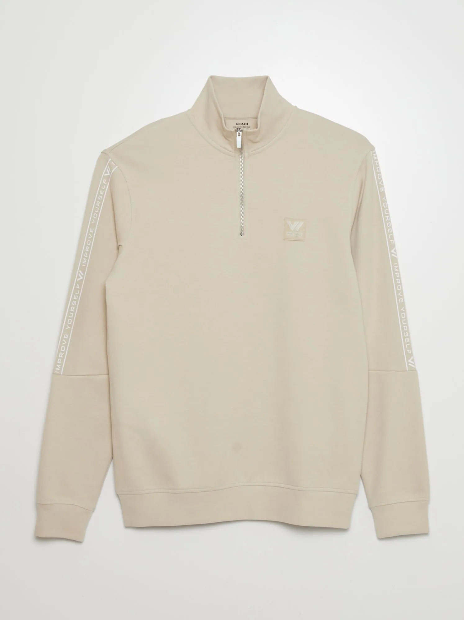 Felpa con scritte di ispirazione - BEIGE