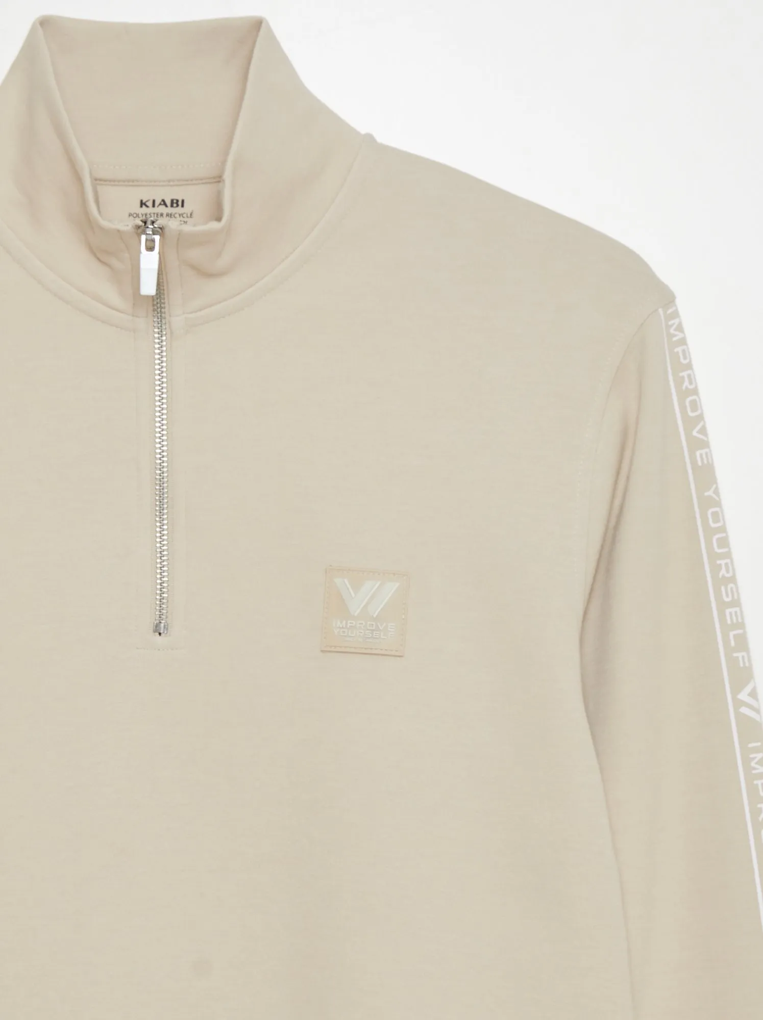 Felpa con scritte di ispirazione - BEIGE