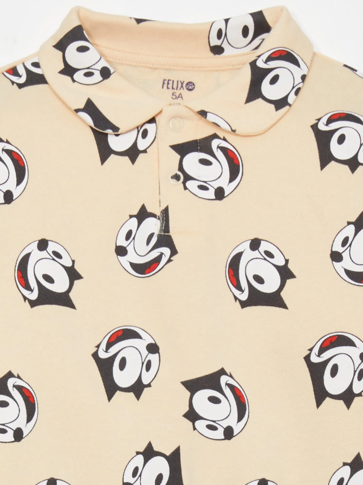 Felpa con stampa 'Felix the cat' - BEIGE