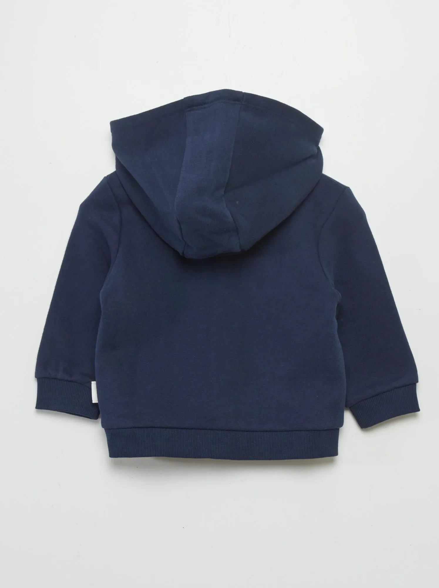Felpa con zip e cappuccio - NERO