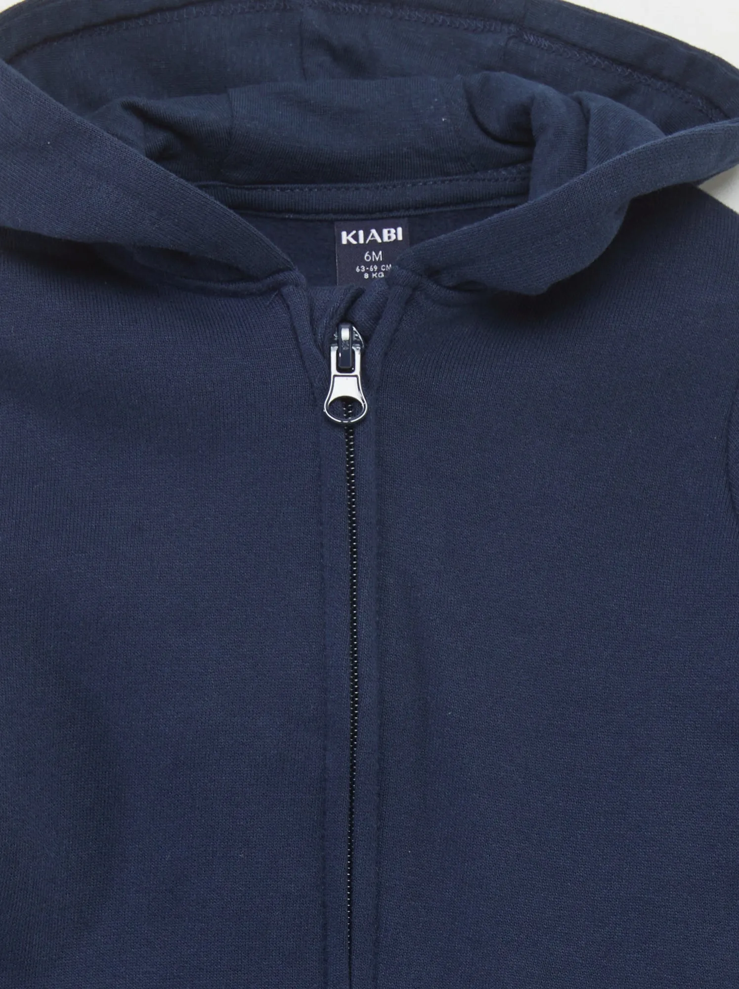 Felpa con zip e cappuccio - NERO