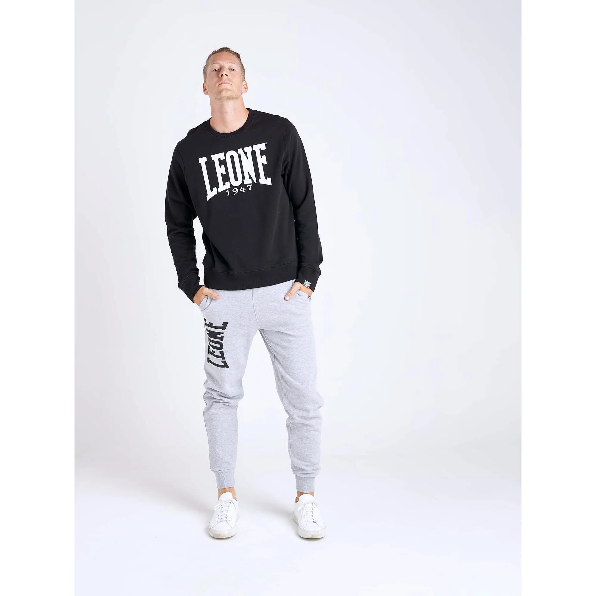 Felpa Leone uomo a girocollo Basic