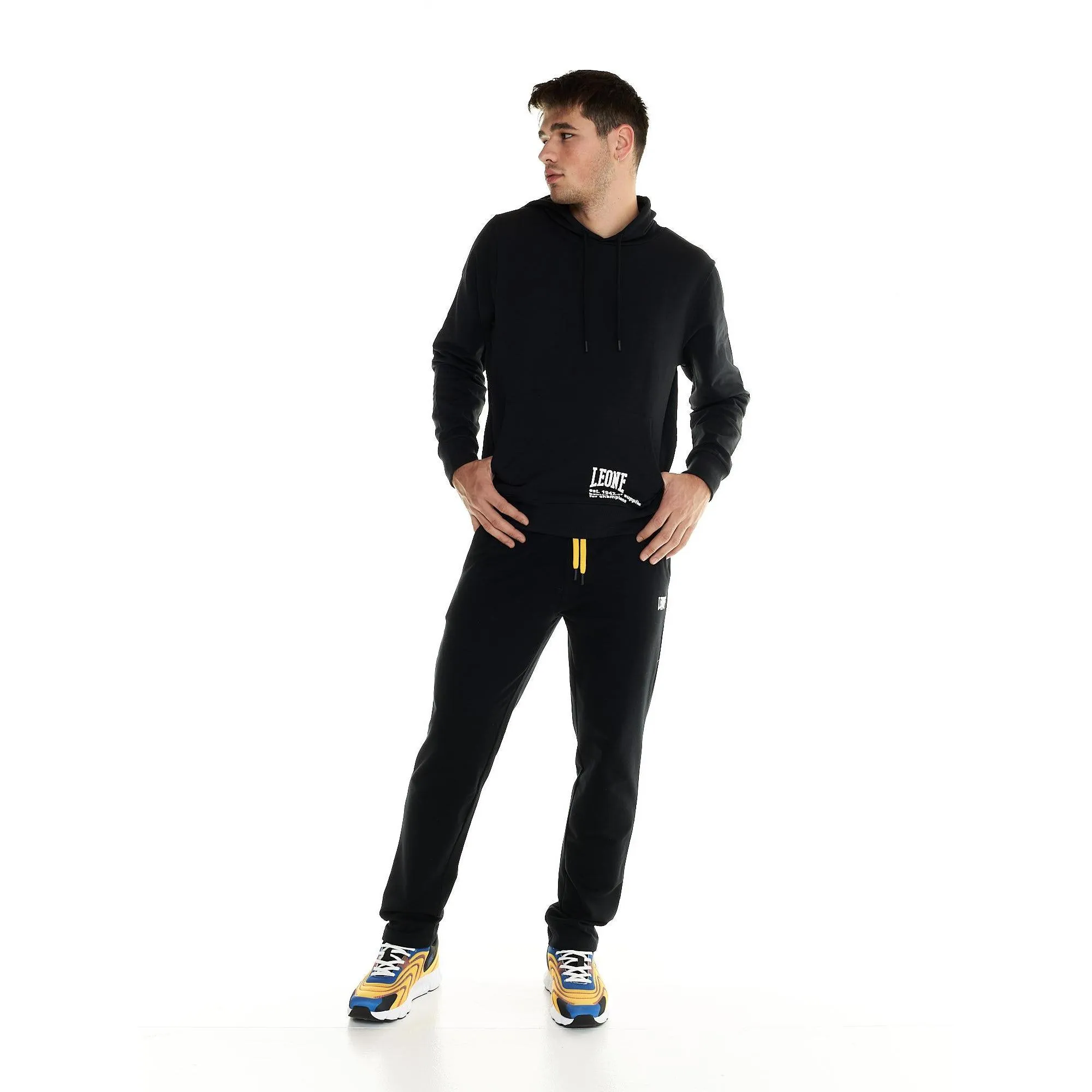 Felpa over Leone uomo con cappuccio Active