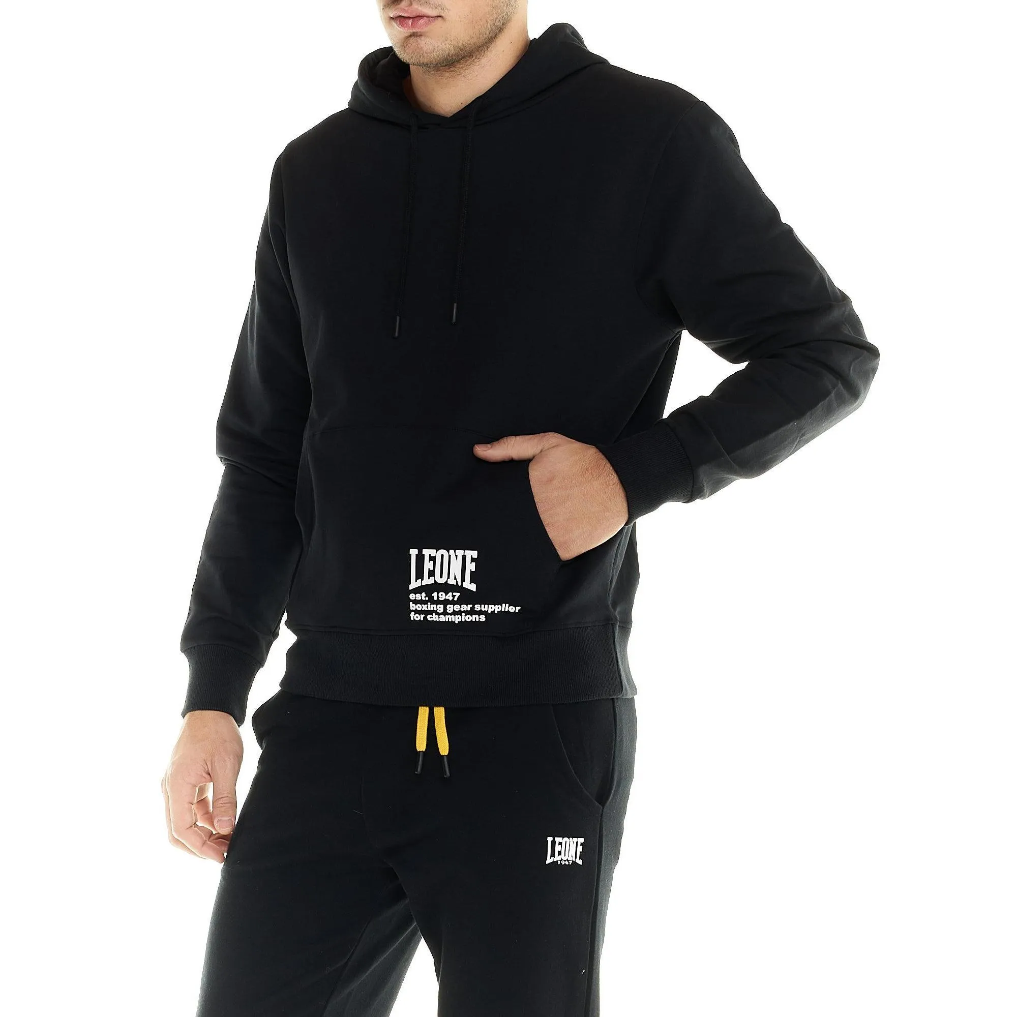 Felpa over Leone uomo con cappuccio Active