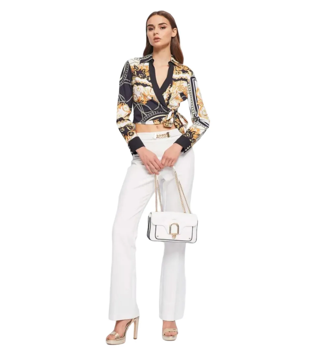 Gaudi Donna Camicia Manica lunga  Incrociata Davanti