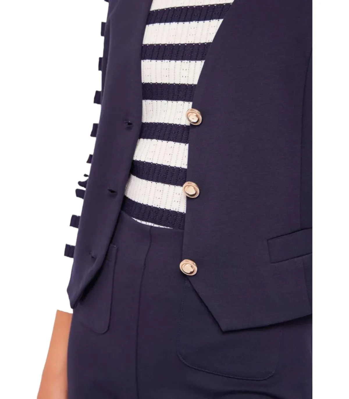 Gaudi Donna Gilet  In Punto Stoffa