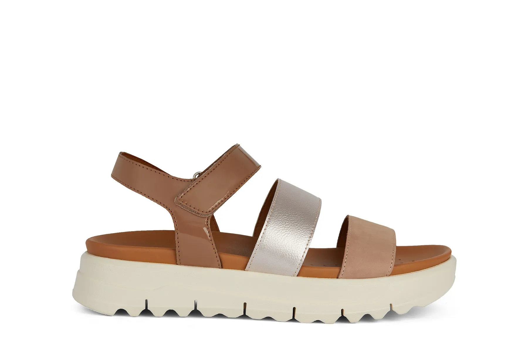GEOX Sandalo Basso Donna - D45SZB0HH32 Cuoio  