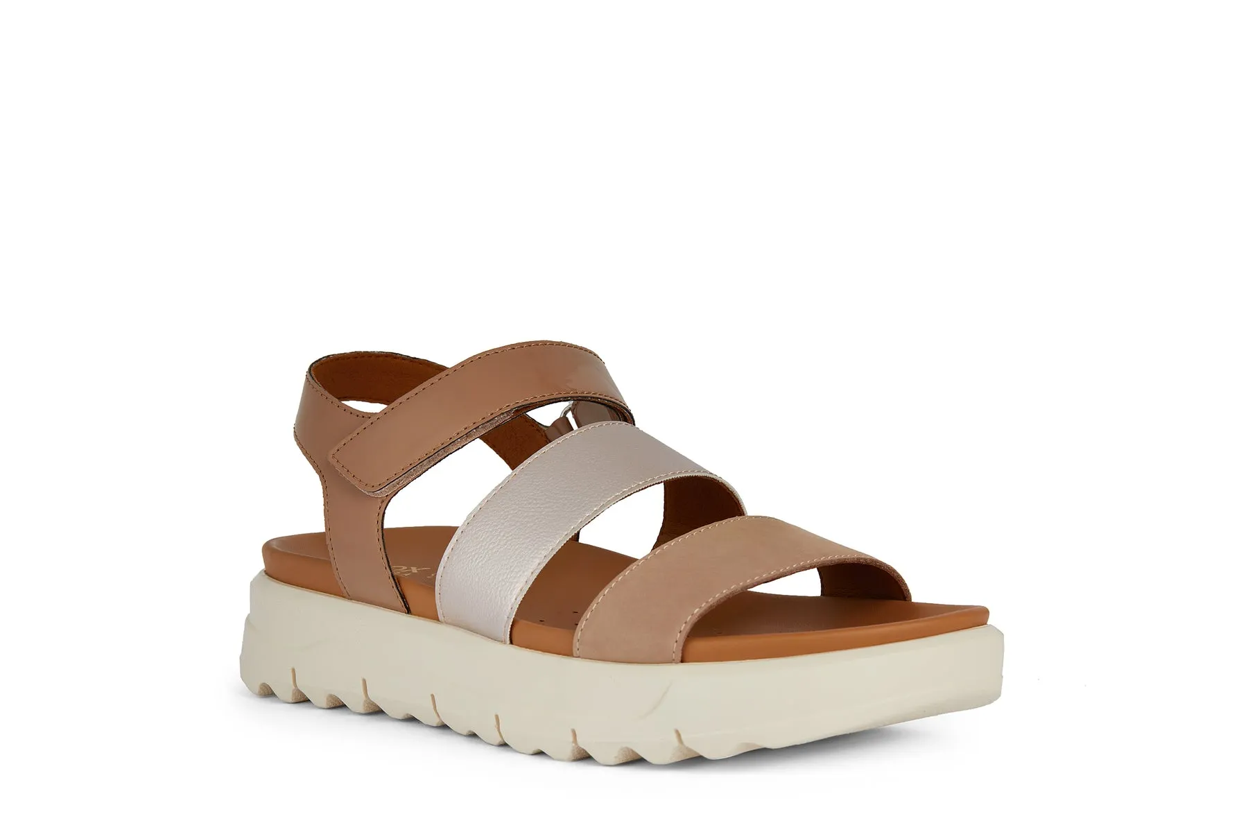 GEOX Sandalo Basso Donna - D45SZB0HH32 Cuoio  