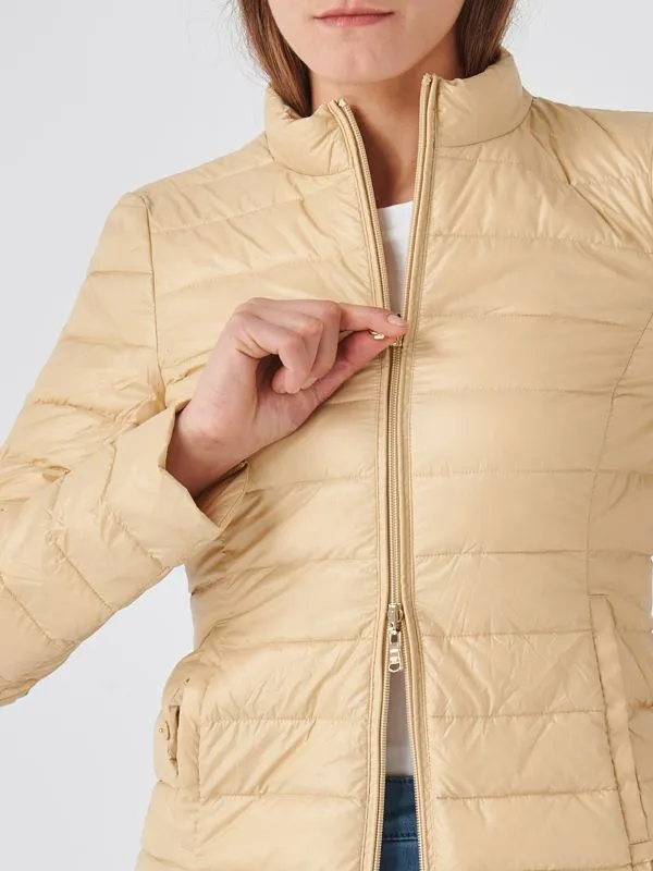 Giacca donna Patrizia Pepe in nylon ultralight Beige Chiaro