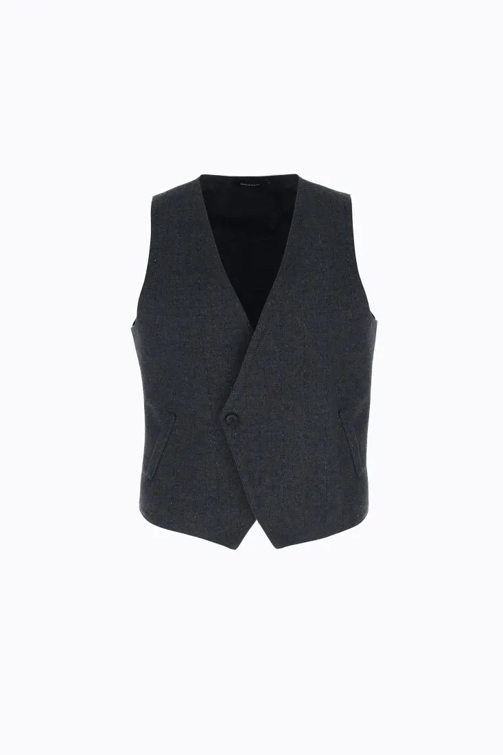 Gilet con chiusura asimmetrica