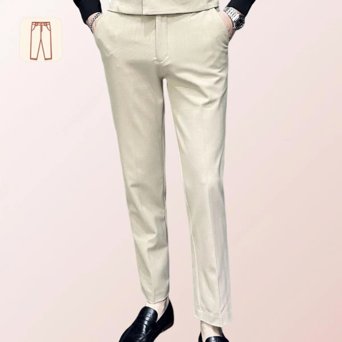 Gilet doppiopetto da uomo con bavero o pantaloni da completo o set da 2 pezzi (pantaloni e gilet) Abbigliamento da testimone del
