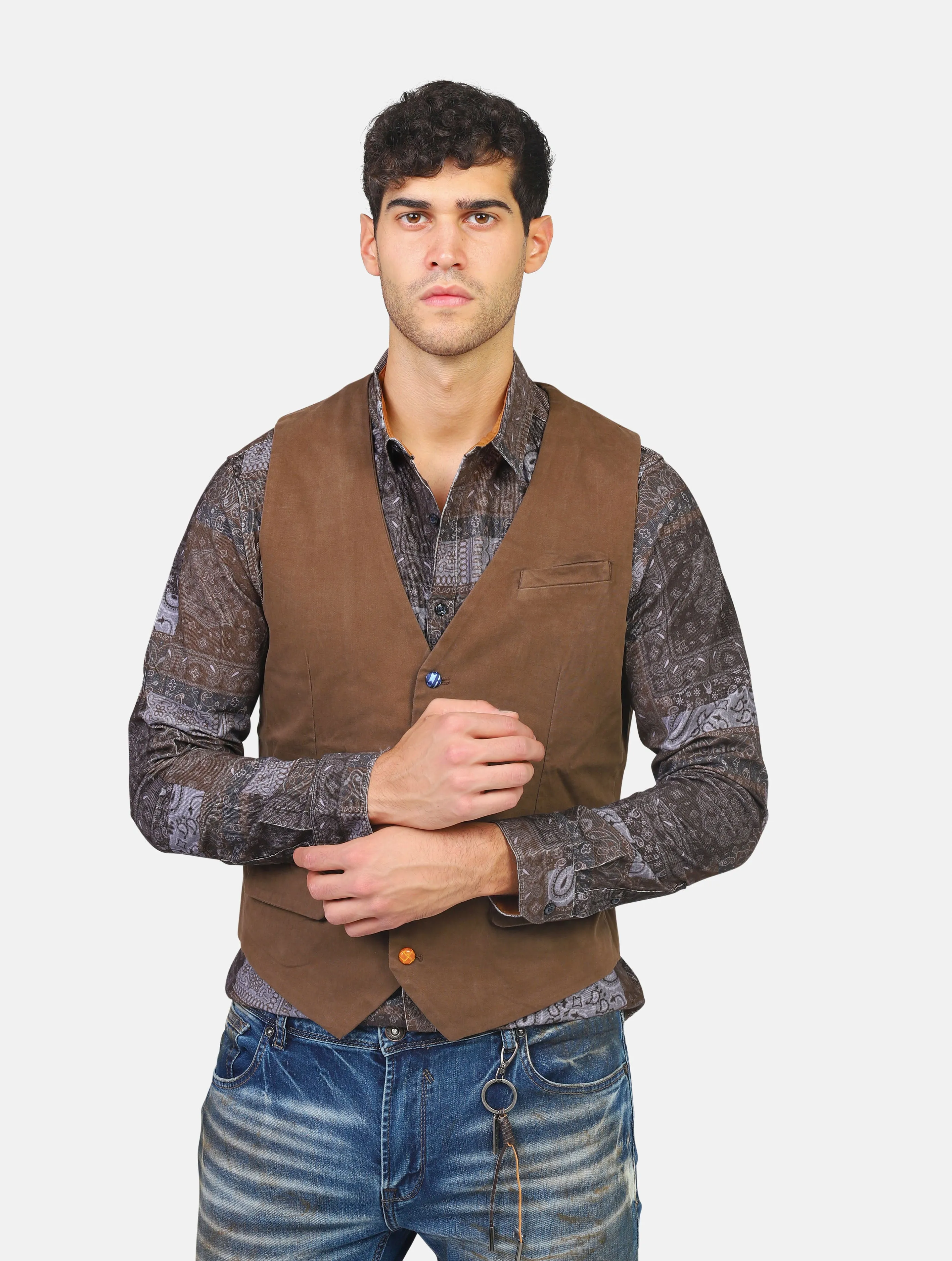gilet GIANNI LUPO - GL9727TOBACCO