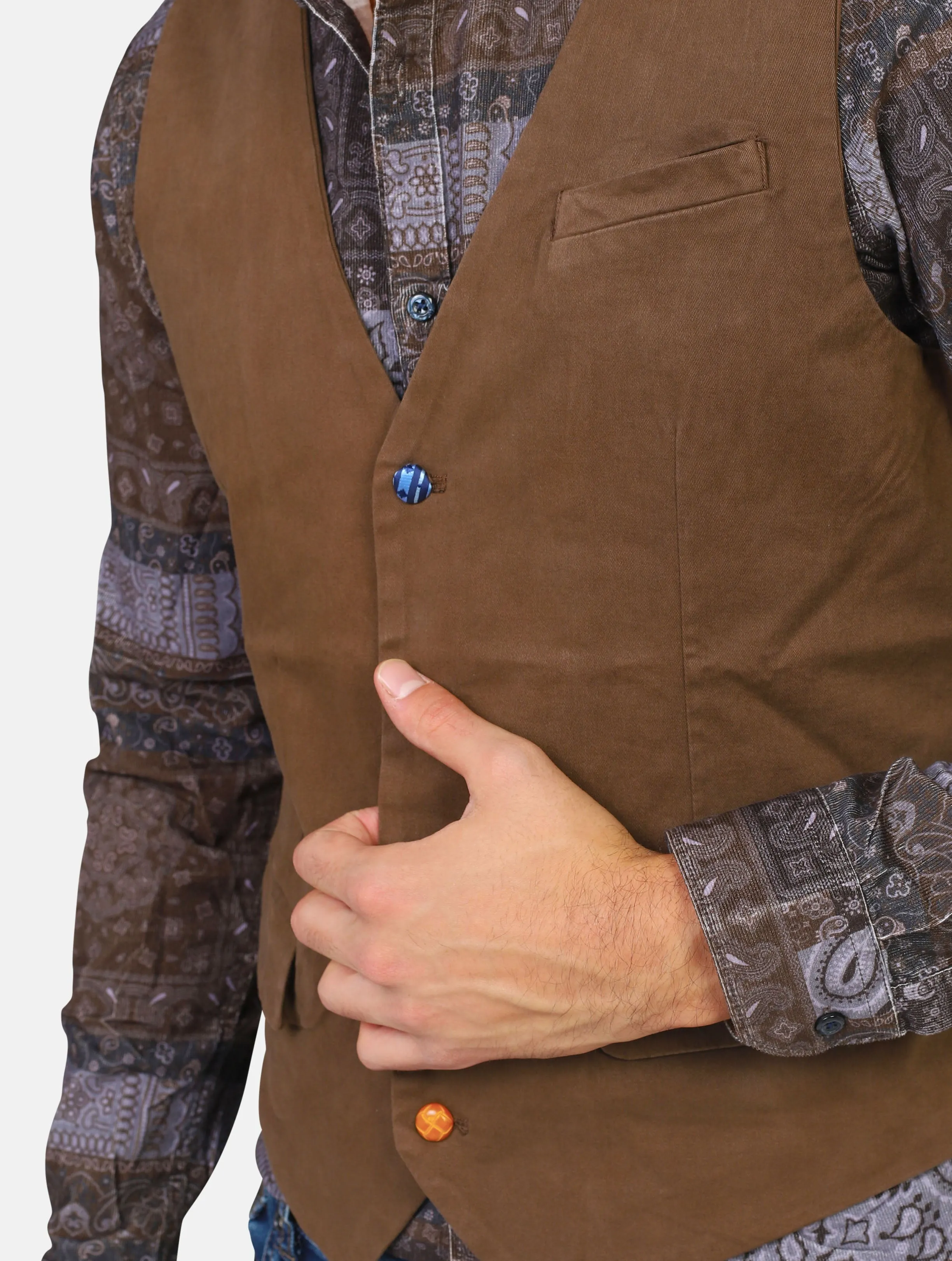 gilet GIANNI LUPO - GL9727TOBACCO