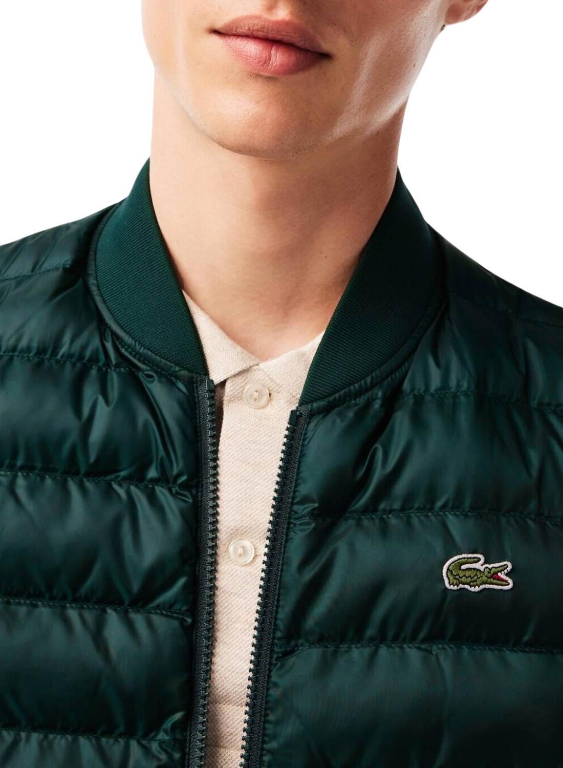 Gilet Lacoste Imbottito Verde per Uomo