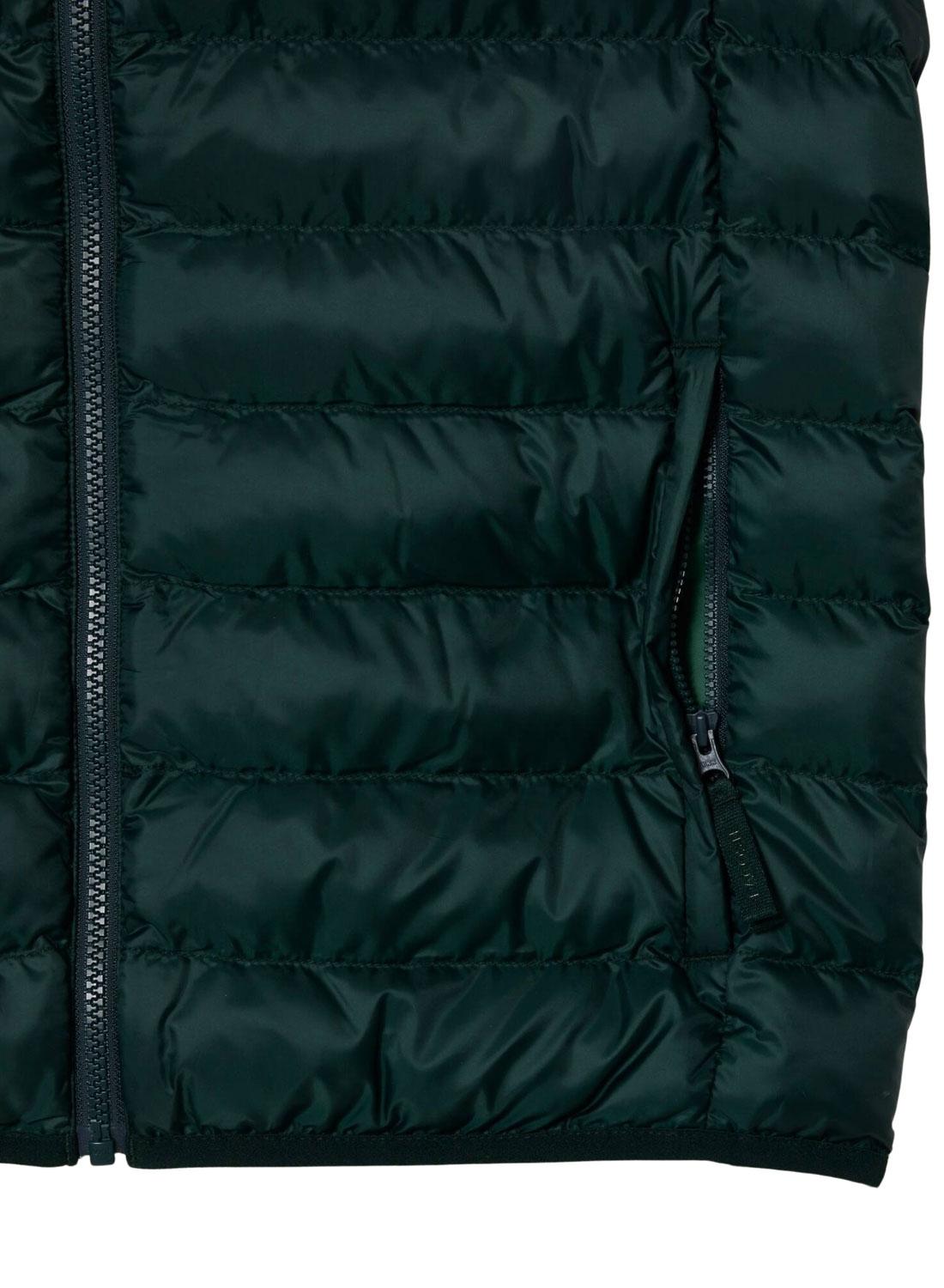 Gilet Lacoste Imbottito Verde per Uomo