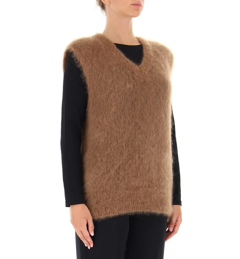 Gilet misto kid mohair