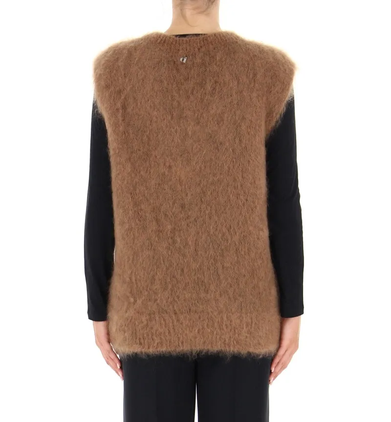 Gilet misto kid mohair