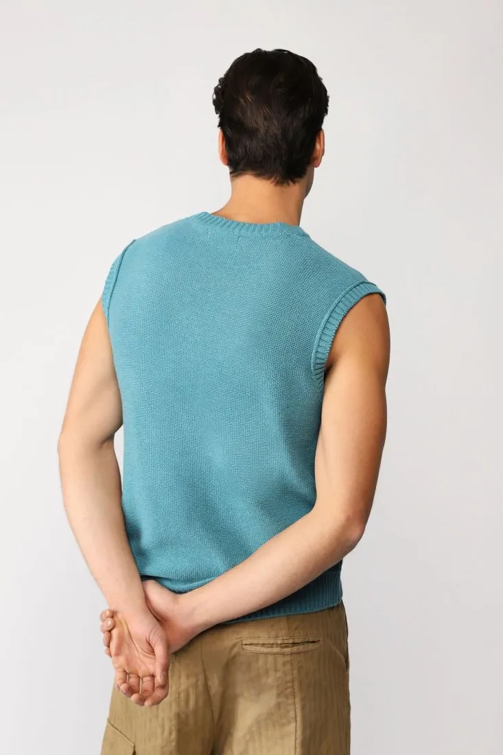 Gilet monocolour con scollo a V