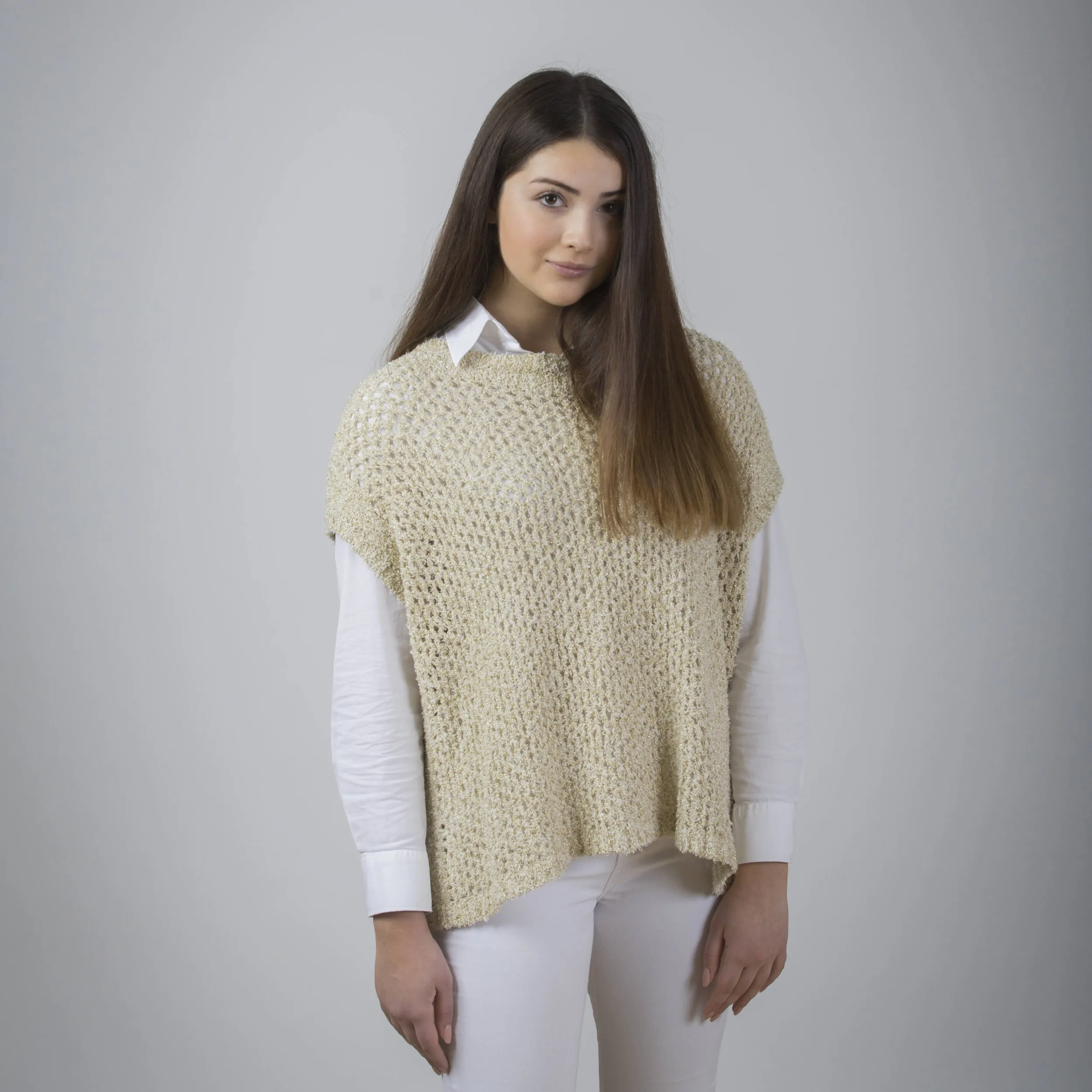 Gilet traforato in maglia