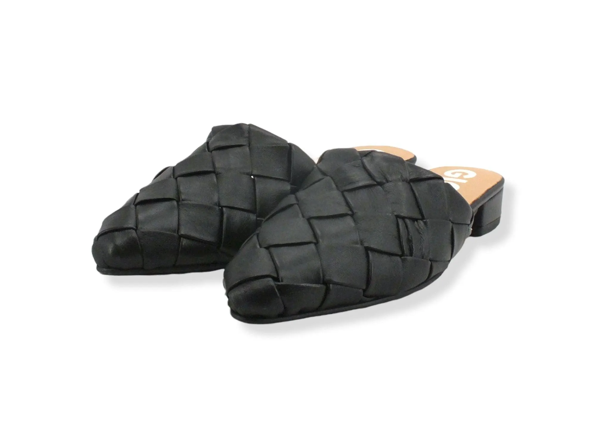 GIOSEPPO Lika Ciabatta Sabot Intreccio Black 65064