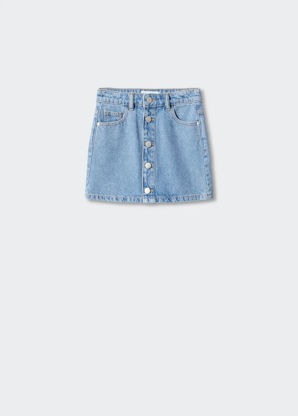 Gonna denim bottoni